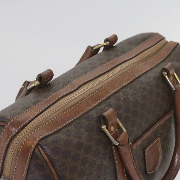 CELINE Macadam Canvas Boston Bag Pvc Brown - Picture 6 of 12